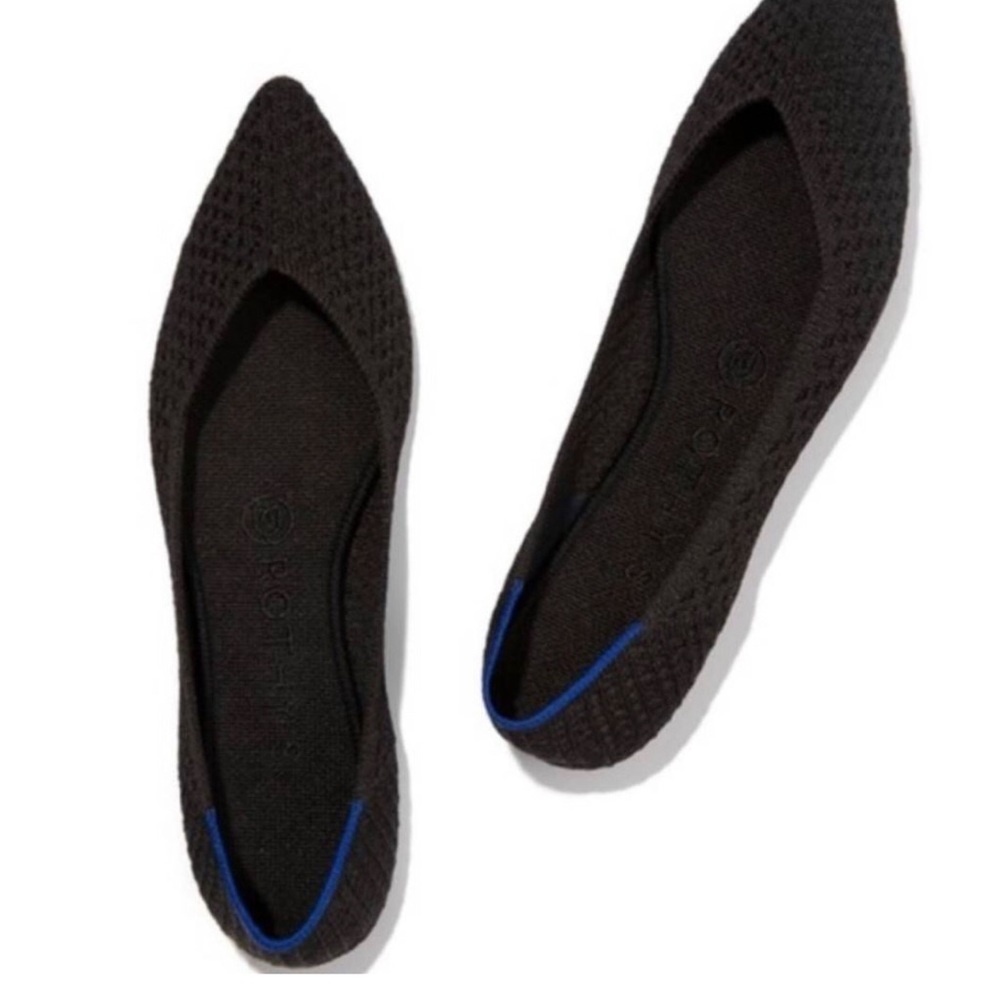 ROTHY'S The Point Loafer in Black Honeycomb Size 9